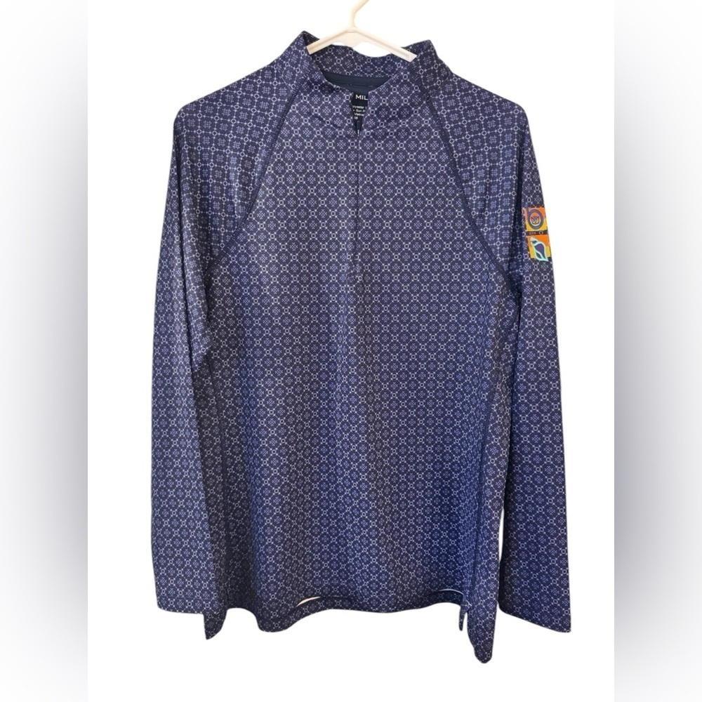 Peter Millar Women's‎ Raglan Sleeve Sun Shirt Golf Quarter Zip Large